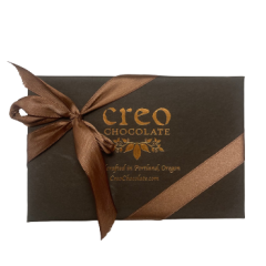 Beaverton Florists Beaverton - Black Lava Salted Caramel - Creamy, chewy caramel covered in Ecuadorian heirloom dark chocolate, sprinkled with Black Lava Salt.

These are made with using the best ingredients, organic whole milk, organic butter and no corn syrup.  It is more work but the great taste makes it worth the effort.

Turtle - Decadent caramel surrounded by our dark chocolate and crowned with a toasted wild native pecan. The Creo Turtle, made to be savored slowly!

These wild pecans are the best tasting pecans we have ever had, with a sweet buttery flavor. Pecans are the only major nut native to North America.

Made in Portland Oregon.